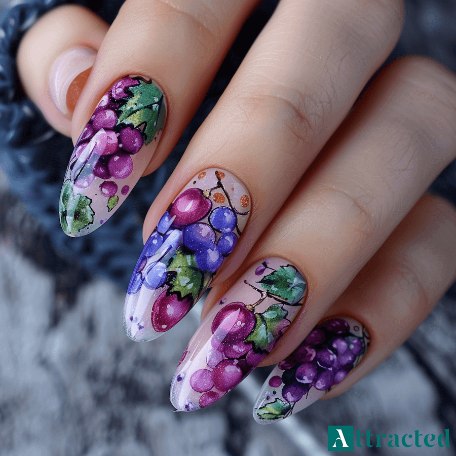 Akwarelowe winogrona