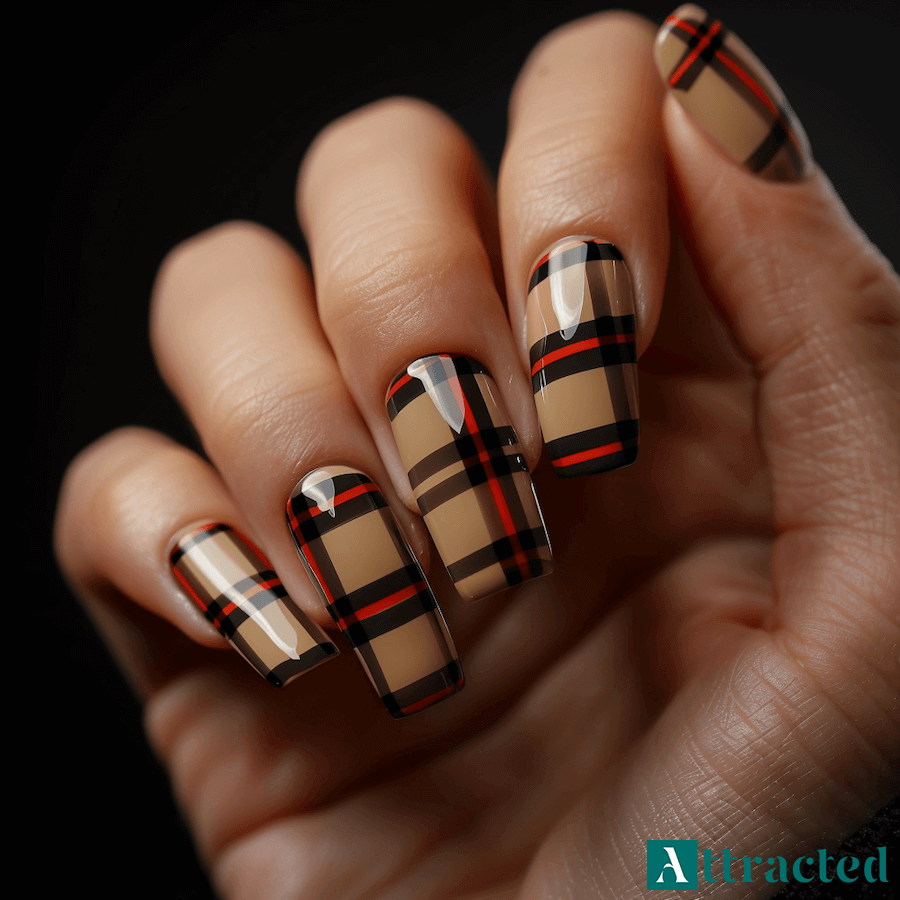 Klasyczna kratka w stylu Burberry