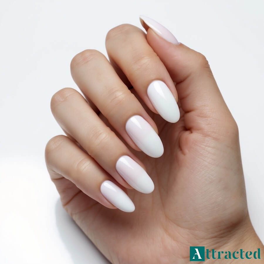 Paznokcie mleczne z efektem ombre