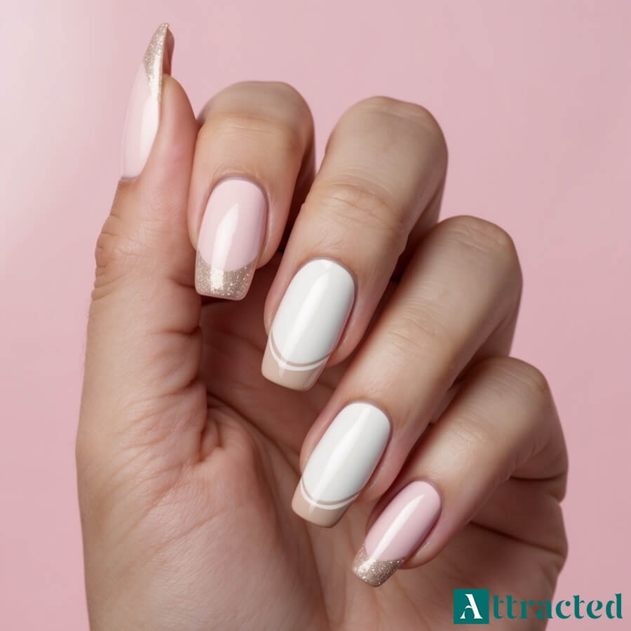 Klasyczny styl z błyszczącym akcentem u nasady