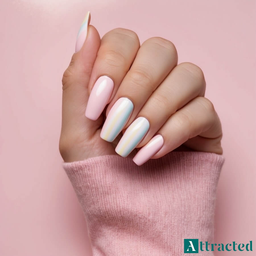 Pastelowe tęcze w stylu baby boomer