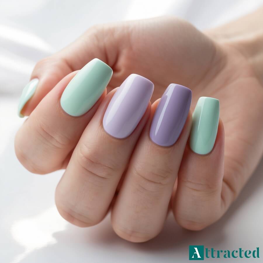 Paznokcie na marzec w pastelowej palecie