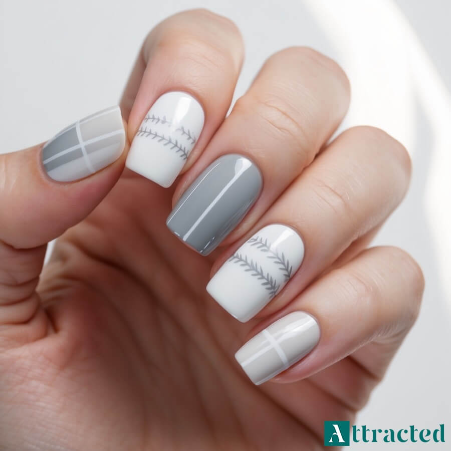 10. Paznokcie zimowe w stylu skandynawskim