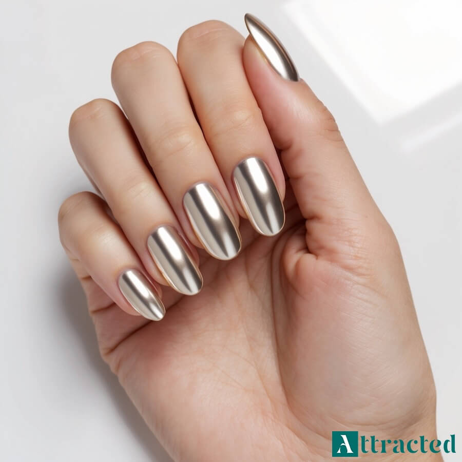 Wiosenne paznokcie chrome