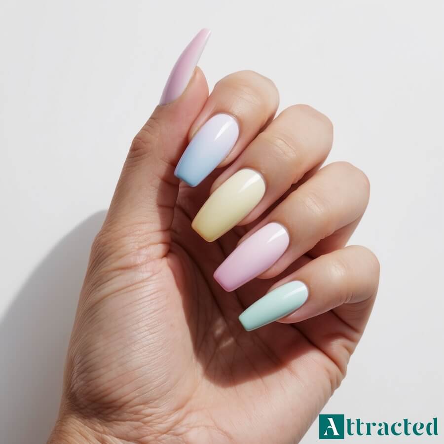 Wiosenne paznokcie pastelowe
