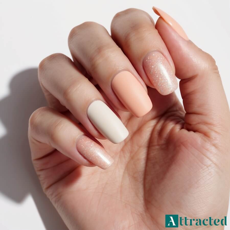 Matowy brzoskwin z jedwabistym połyskiem