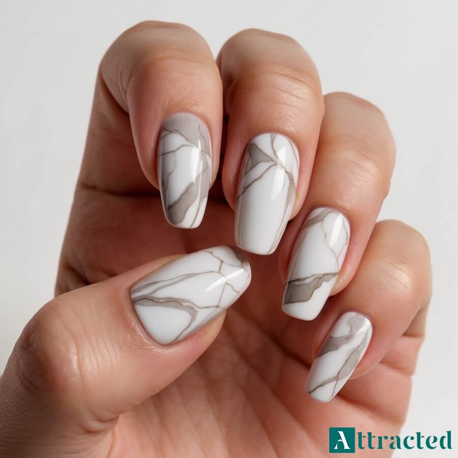 Marmurowe żyłki w jasnej tonacji