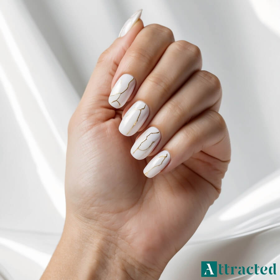 Opalizujący efekt z złotymi żyłkami