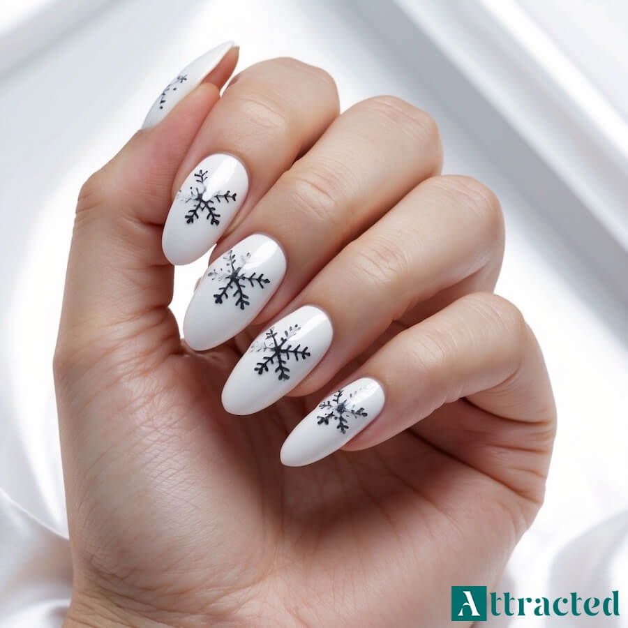 Płatki śniegu i kryształkowe akcenty