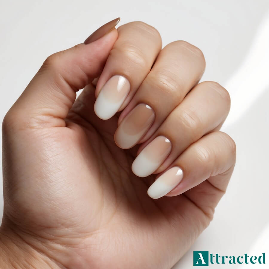 Nude - ombre w stylu „mokka mousse”