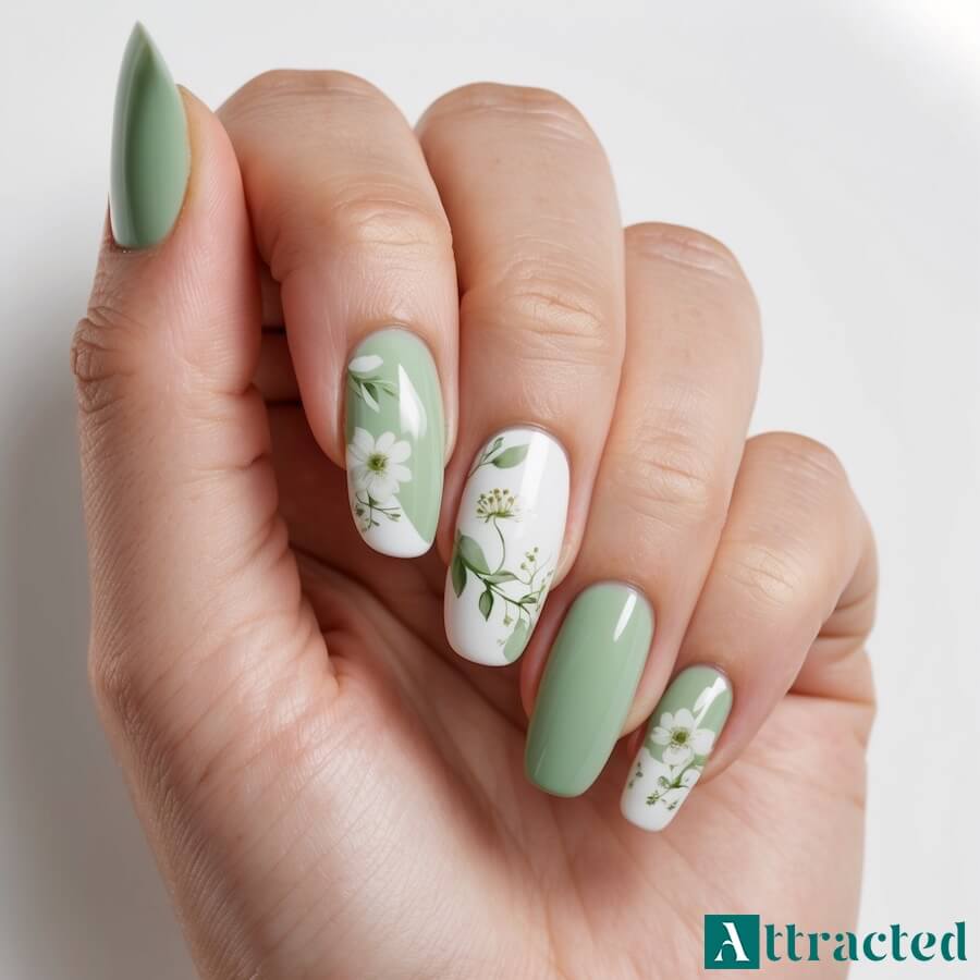 Zielone kwiatowe kompozycje w stylu Secret Garden