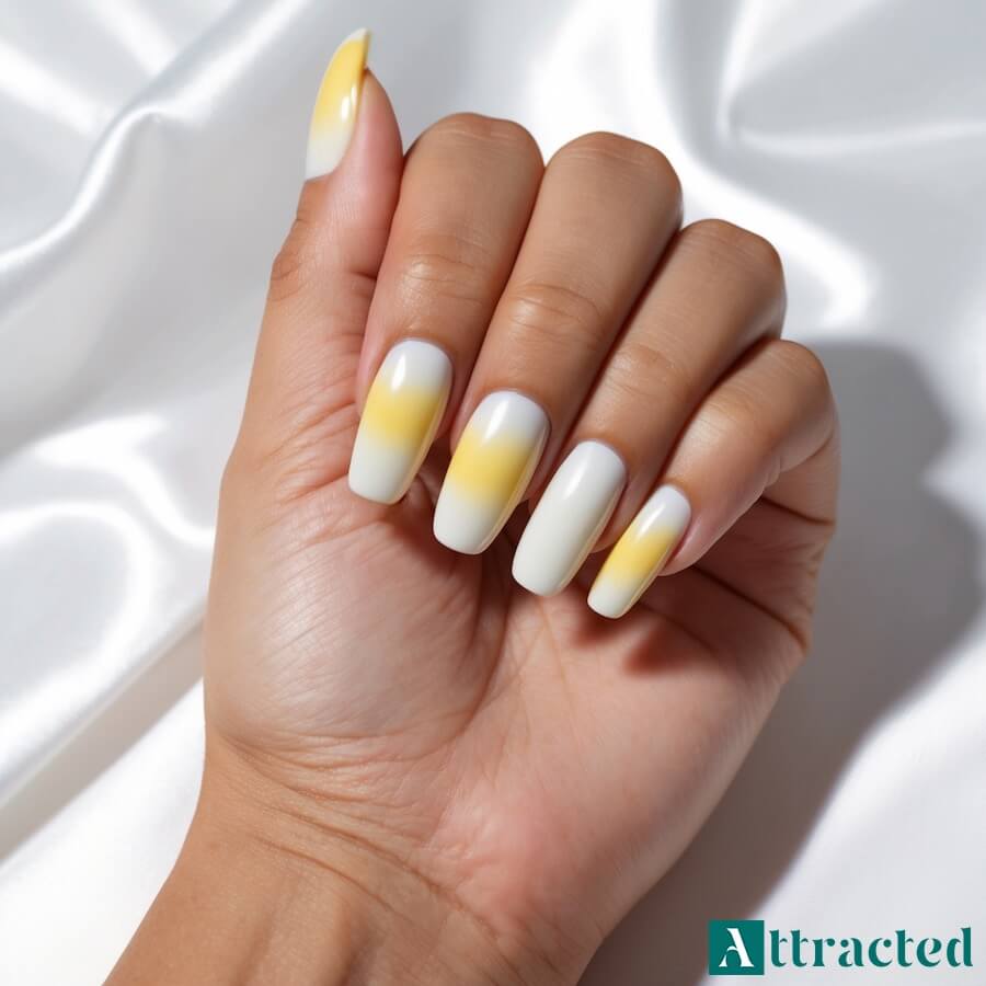 Żółty jasny gradientowy blask