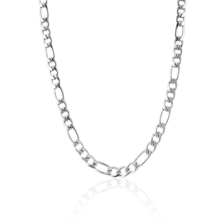 Gruby, srebrny łańcuszek