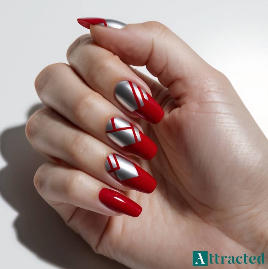 Geometryczne wzory w kontrastowych barwach