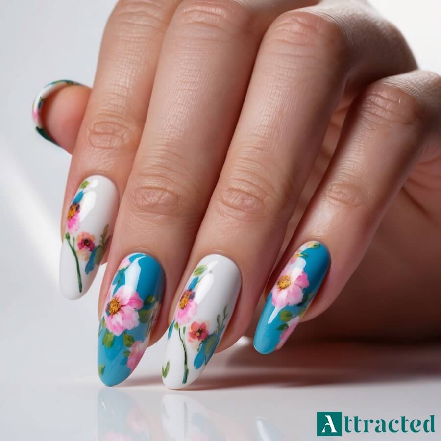 Piękne kwiatowe wzory w stylu impresjonistycznym