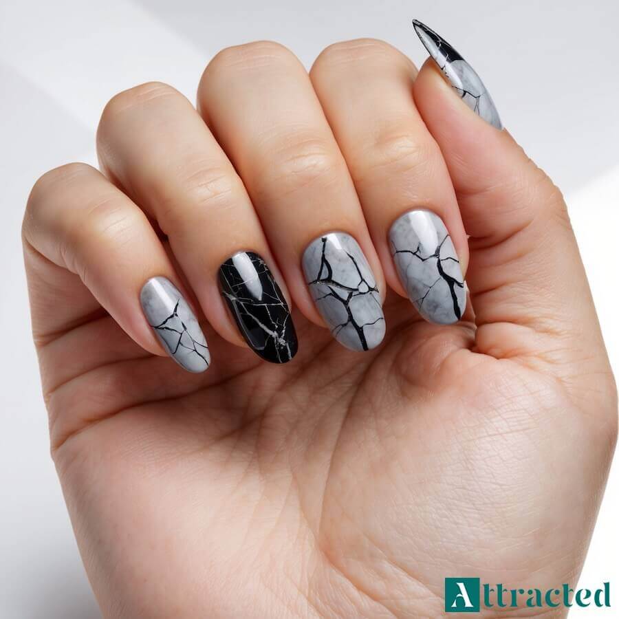 Marmur "złamany kamień" z efektem 3D