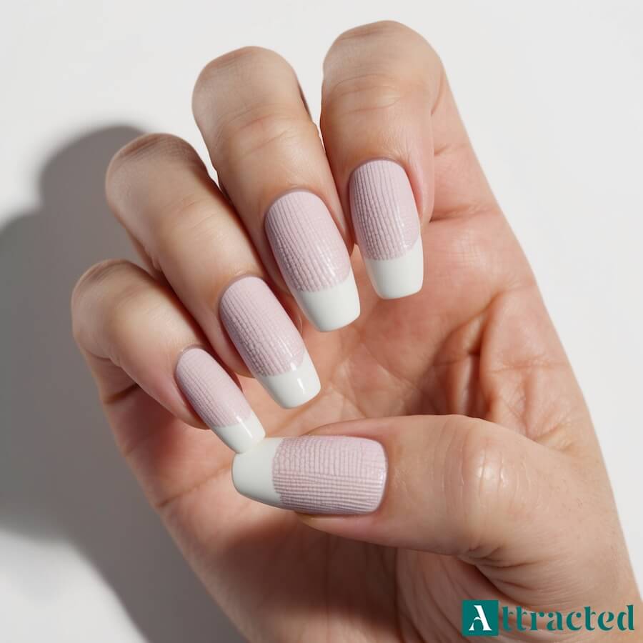 Oryginalne paznokcie baby boomer w stylu francuskim