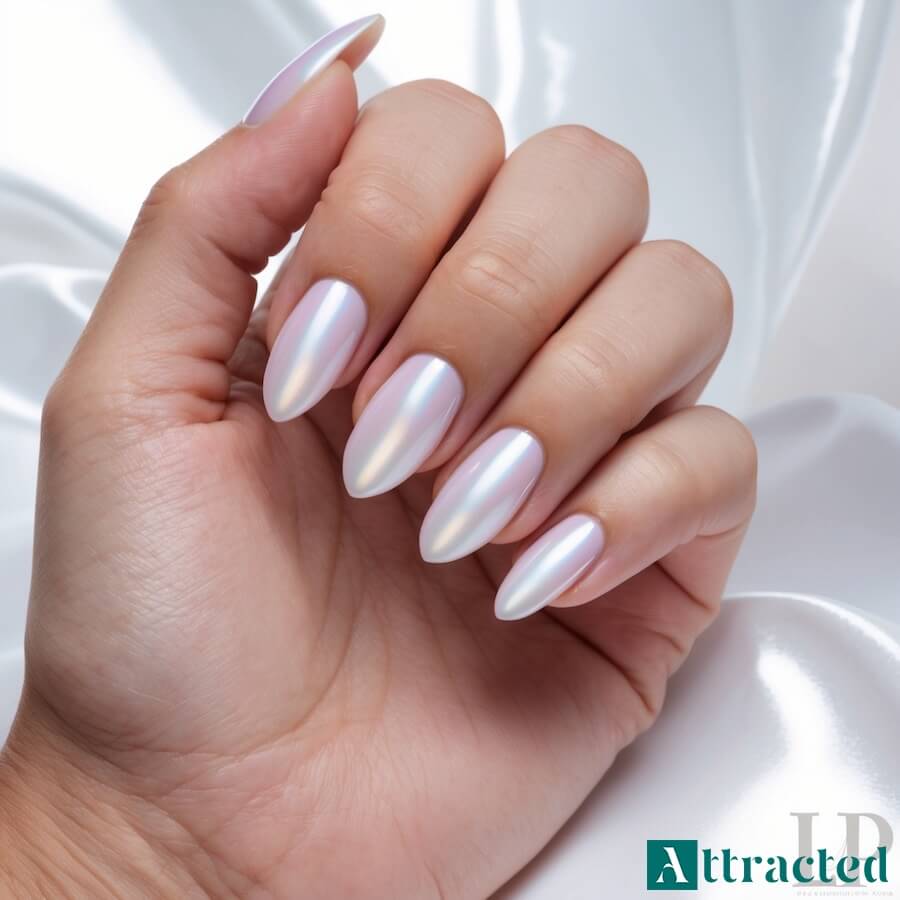 Paznokcie z perłowym połyskiem