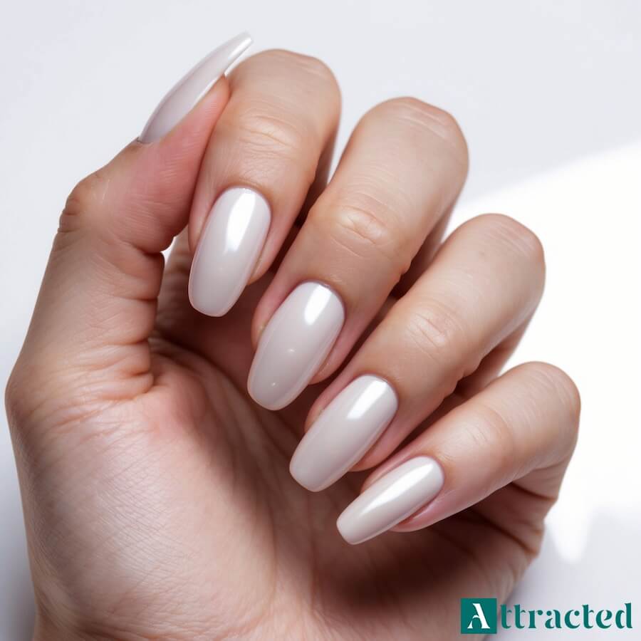 Perłowy blask w odcieniach nude