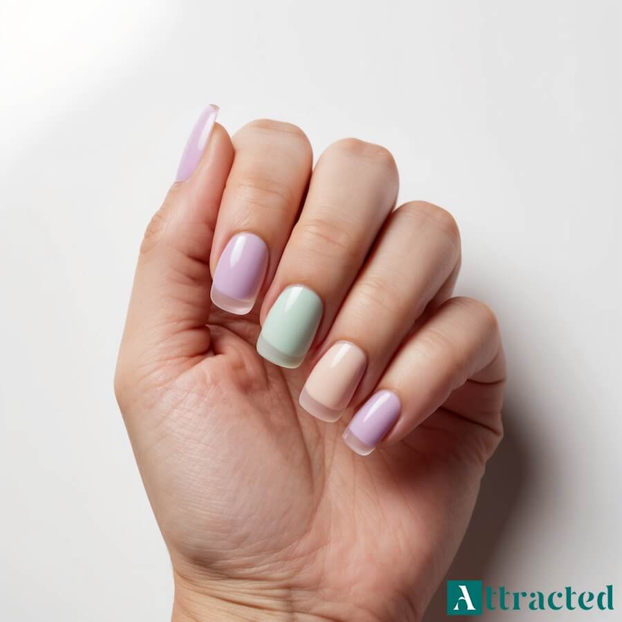 Paznokcie pastelowe Jelly Nails z przezroczystym french