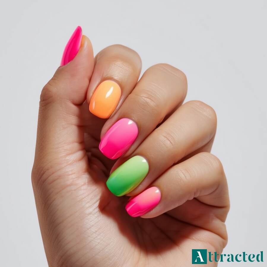 Kolorowe Jelly Nails