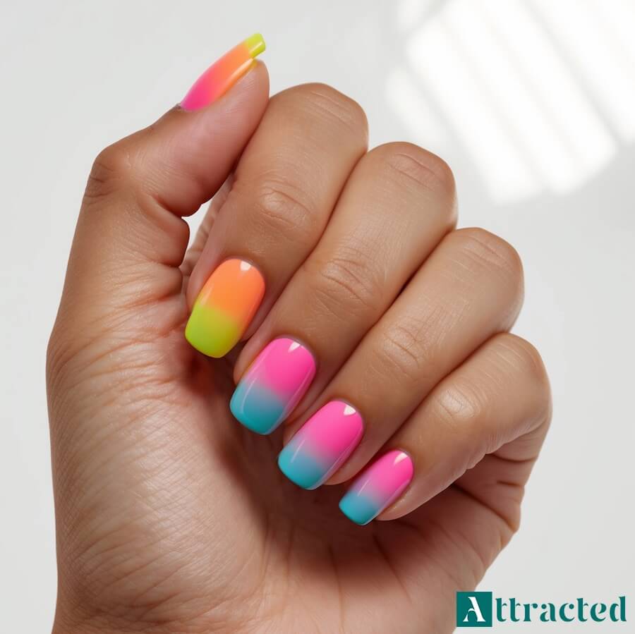 Paznokcie kolorowe Jelly Nails