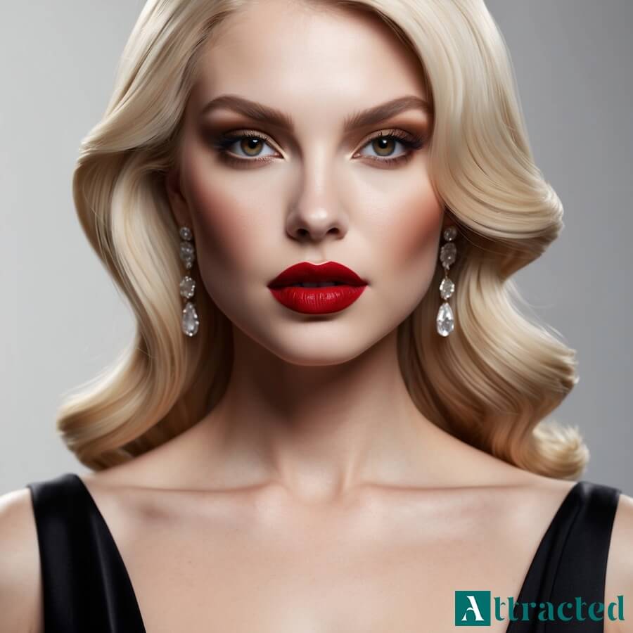 Czerwona szminka jako główny akcent