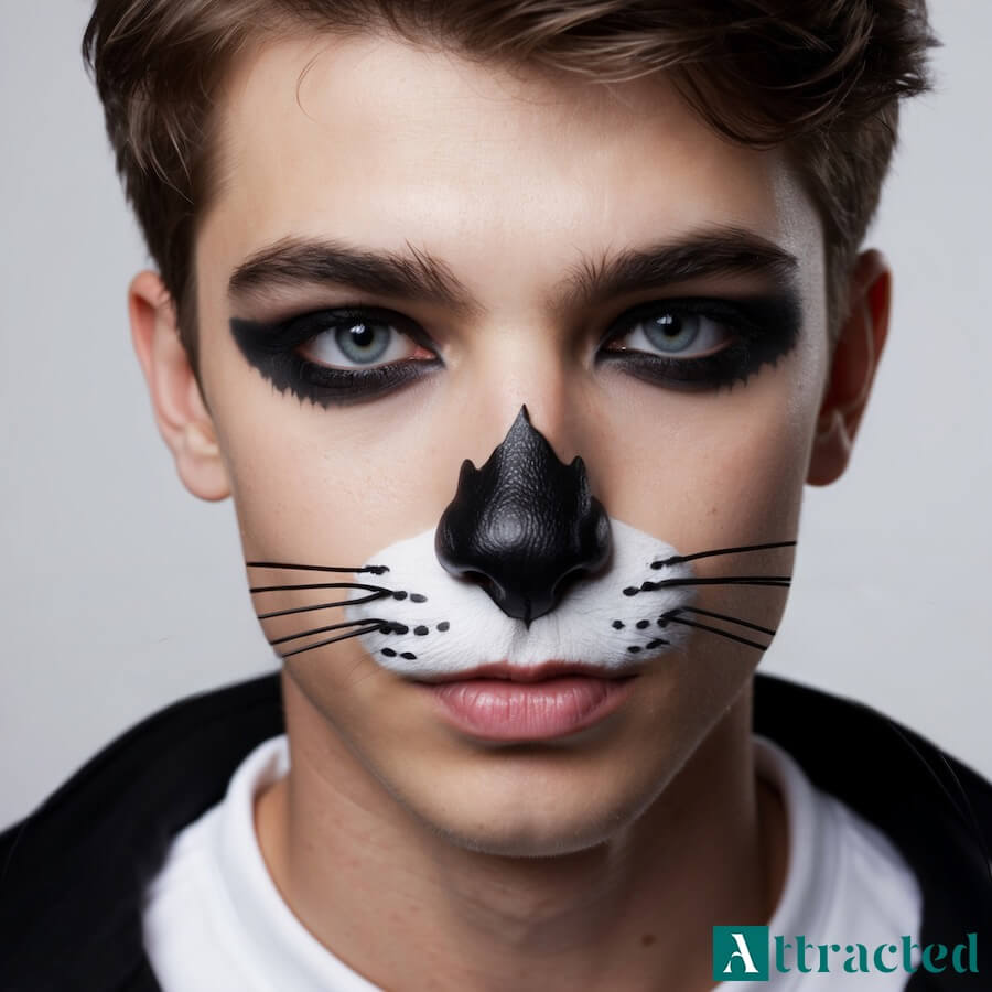 Koci makijaż dla chłopaka