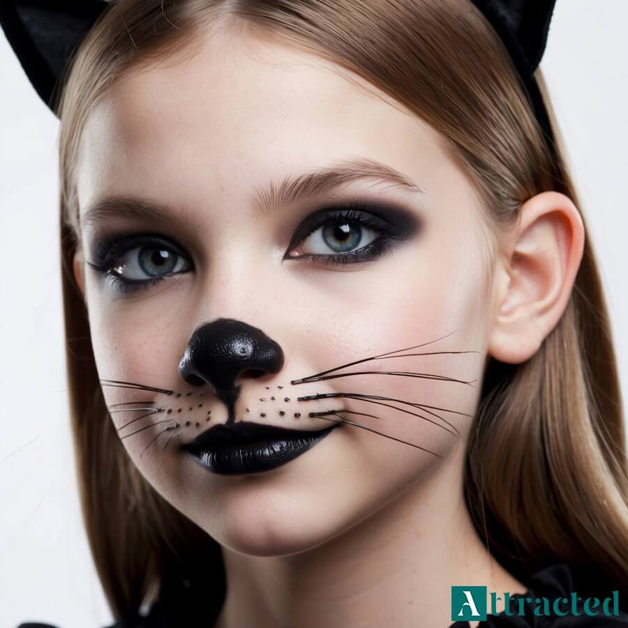 Koci makijaż dla dziewczyny