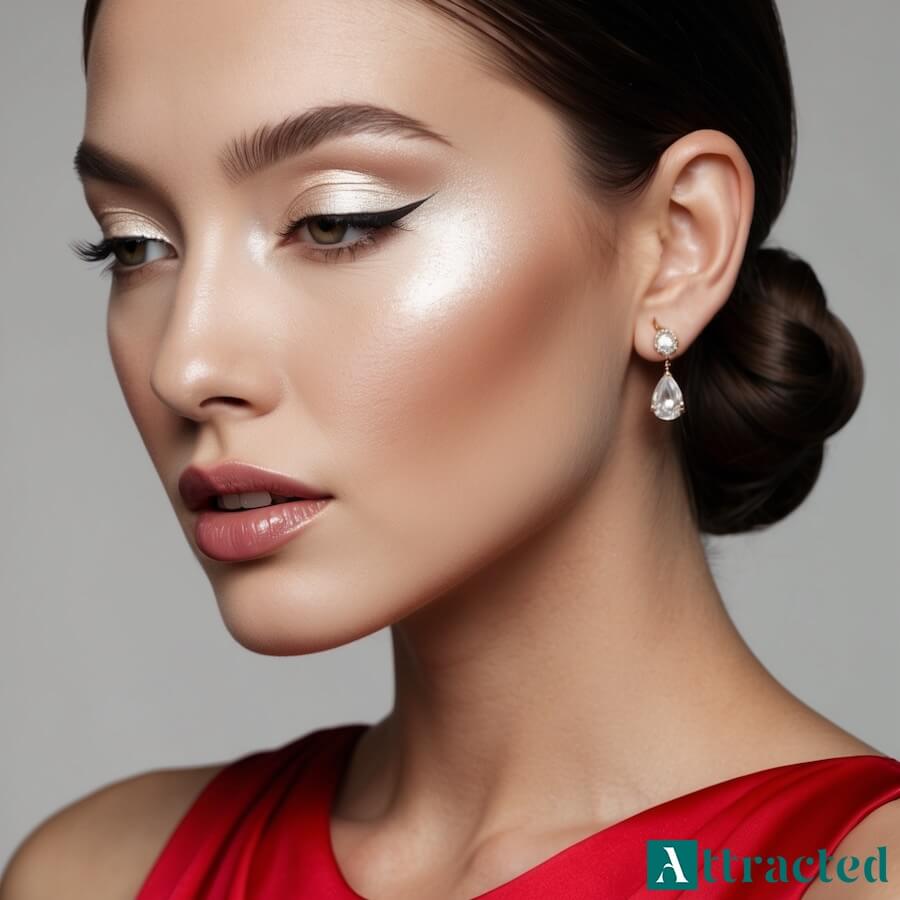 Makijaż świetlisty dla efektu