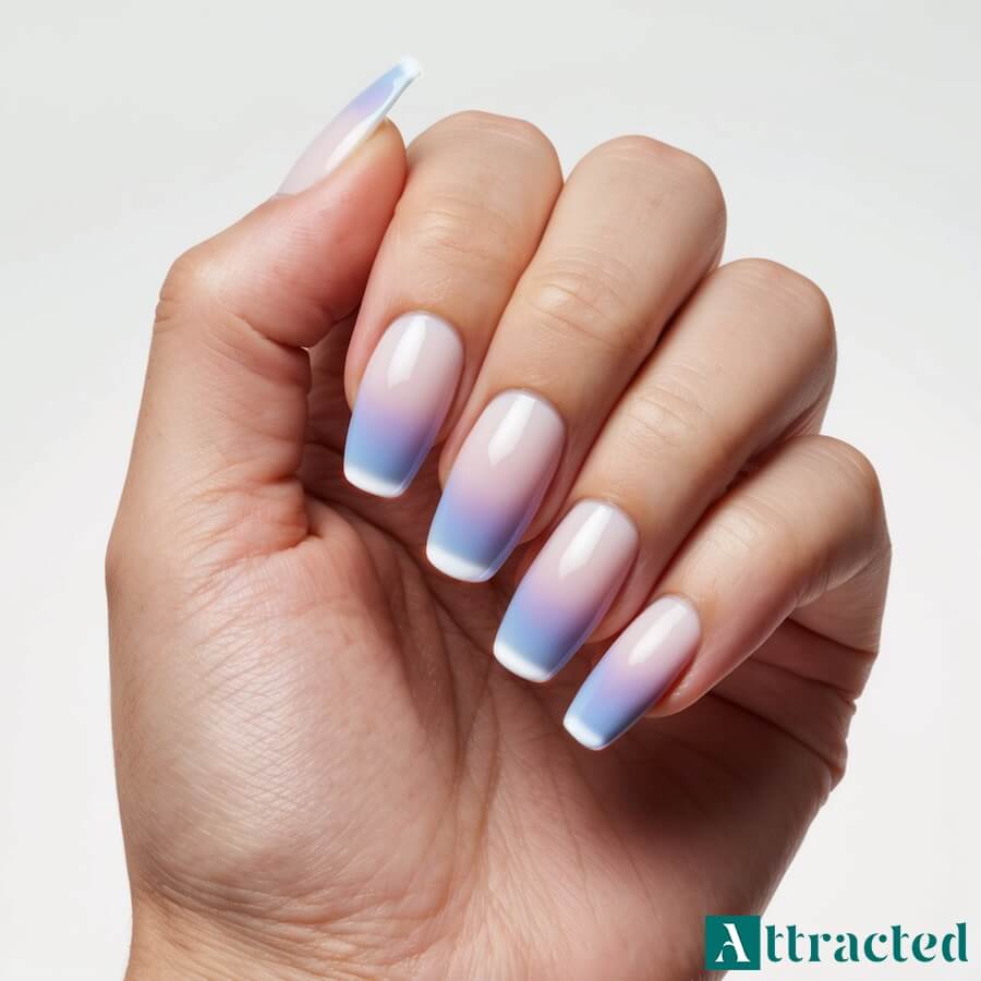 Ombre i gradienty we frenchu