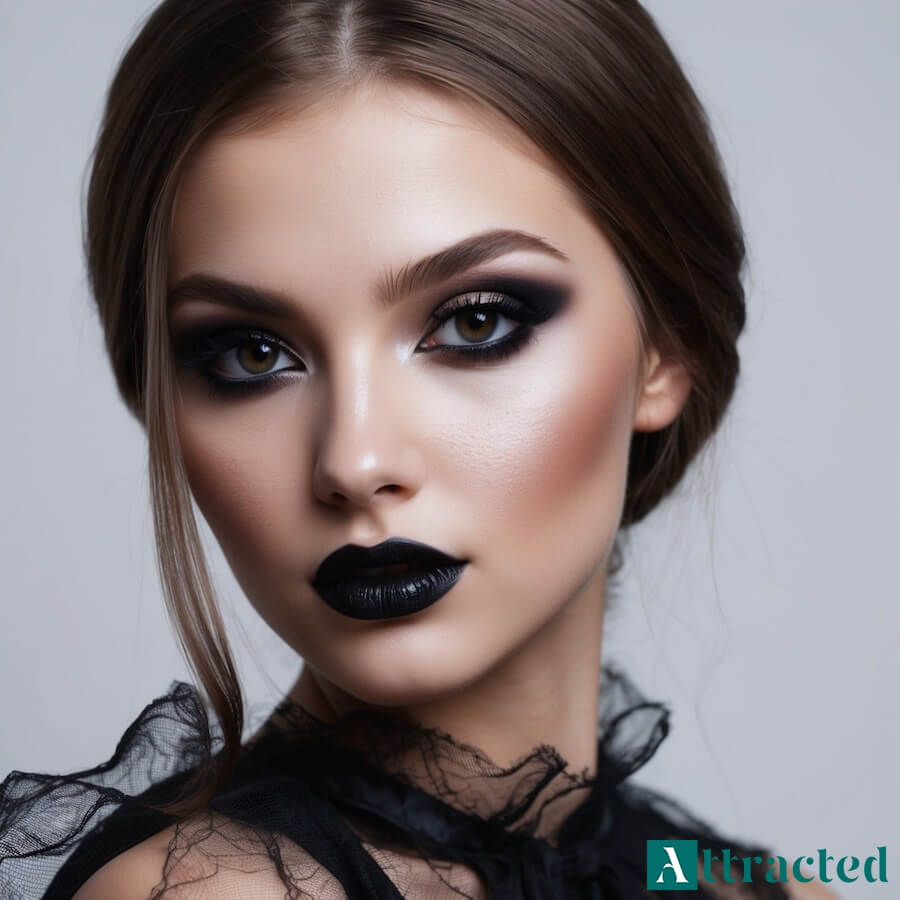 Makijaż straszna dama dla dziewczyny