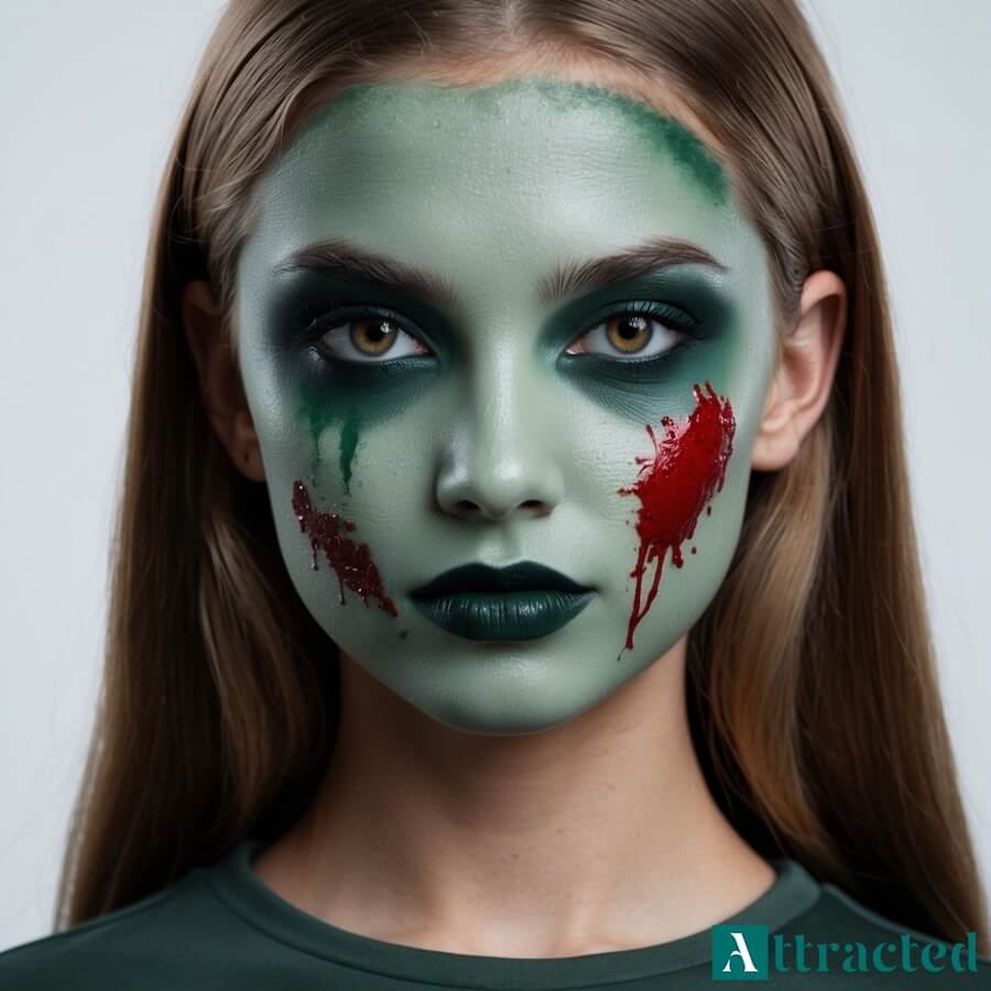 Makijaż zombie dla dziewczynki