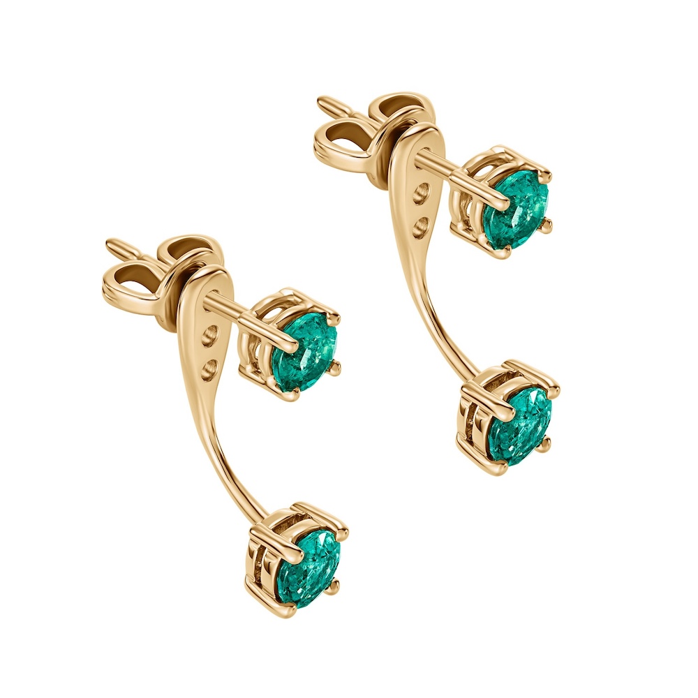 Kolczyki ze szmaragdami