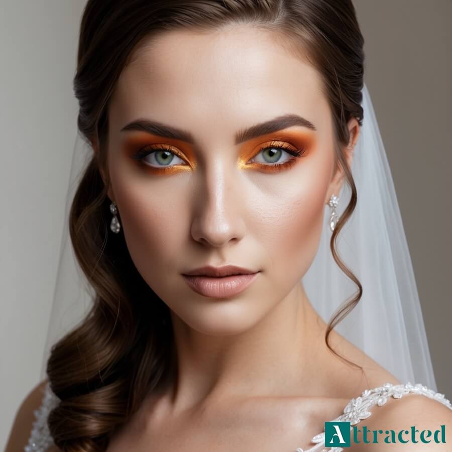 Wizaż dla oczu zielonych, czyli pomarańcz i złoto