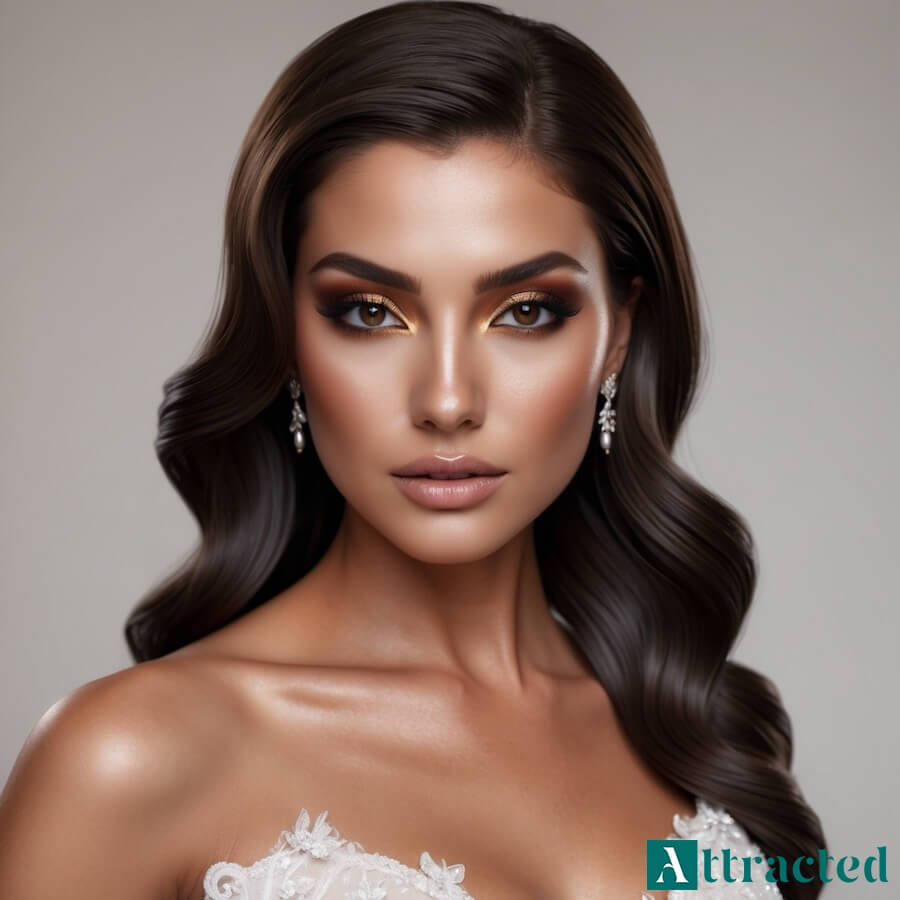 Makijaż na ślub w odcieniach złota i brązu