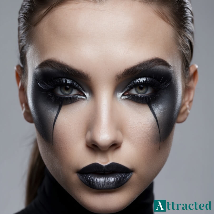 Mroczna czarownica makijaż