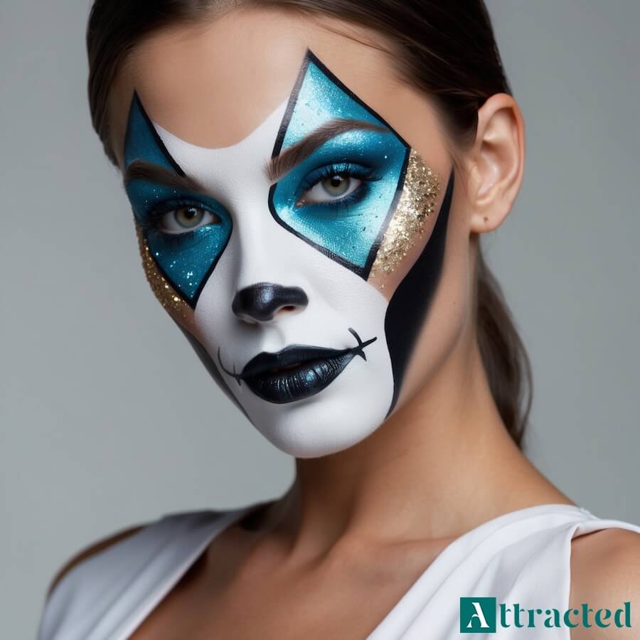 Nowoczesne wzory z akcentami klauna