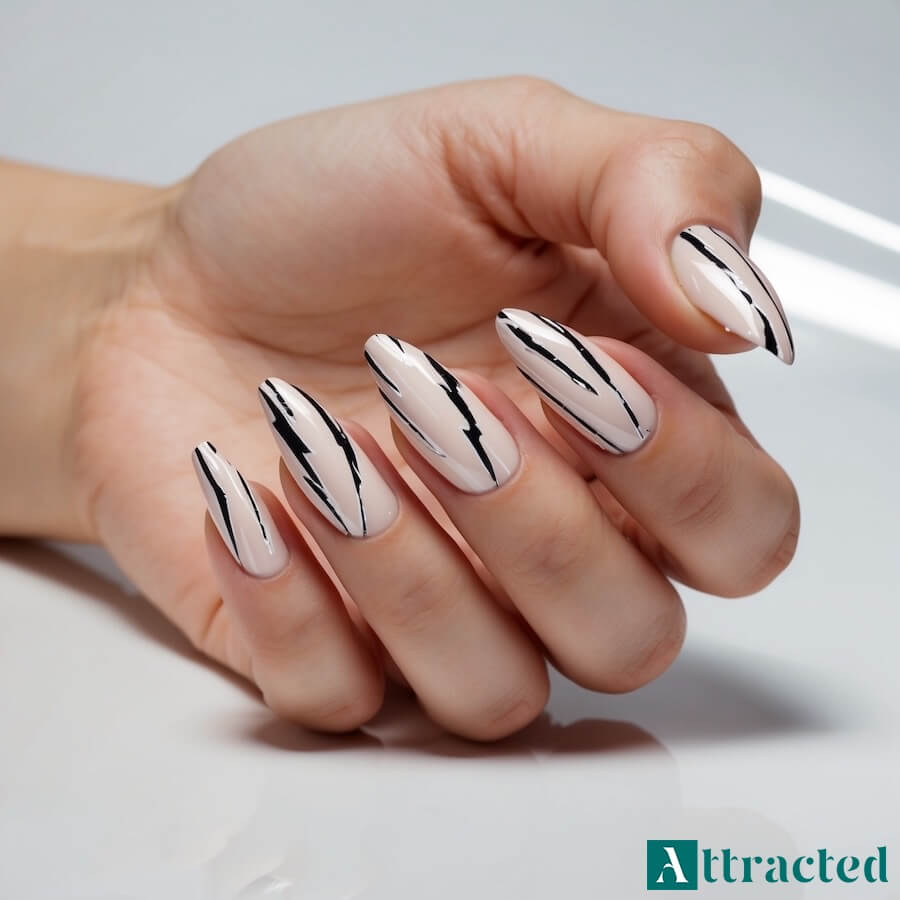 Letnie paznokcie wzory błyskawiczne