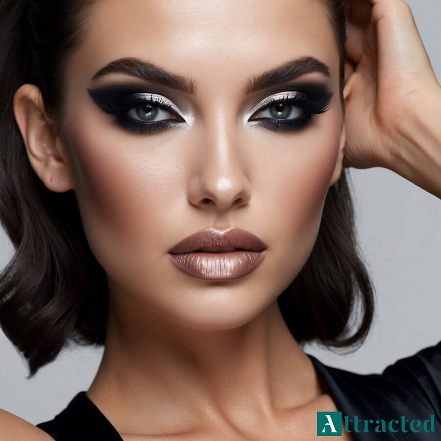 Prosty makijaż czarownicy brunetka