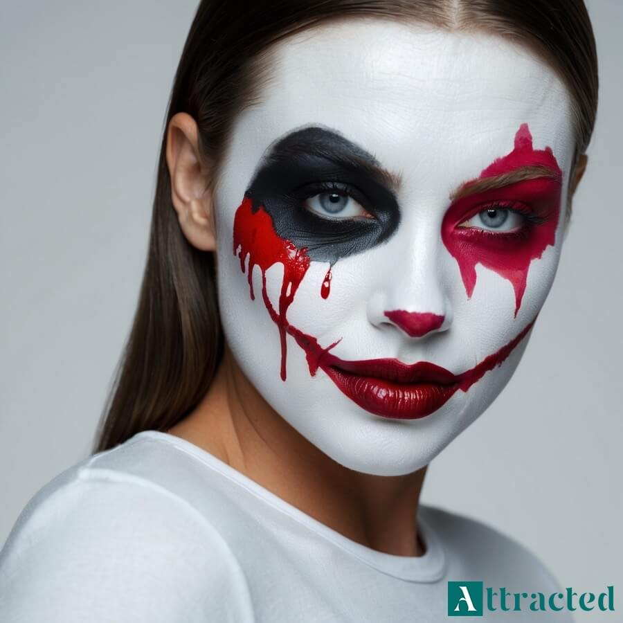 Upiorny arlekin na Halloween