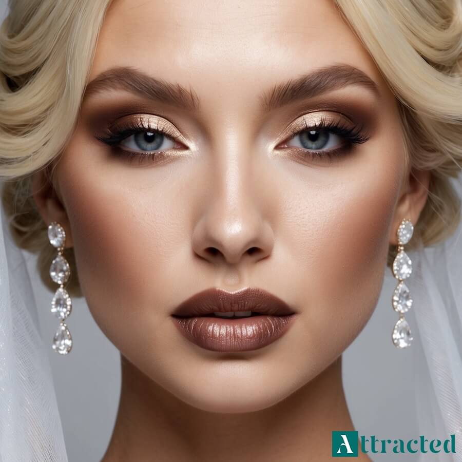 Brązowe smokey eyes w wersji soft