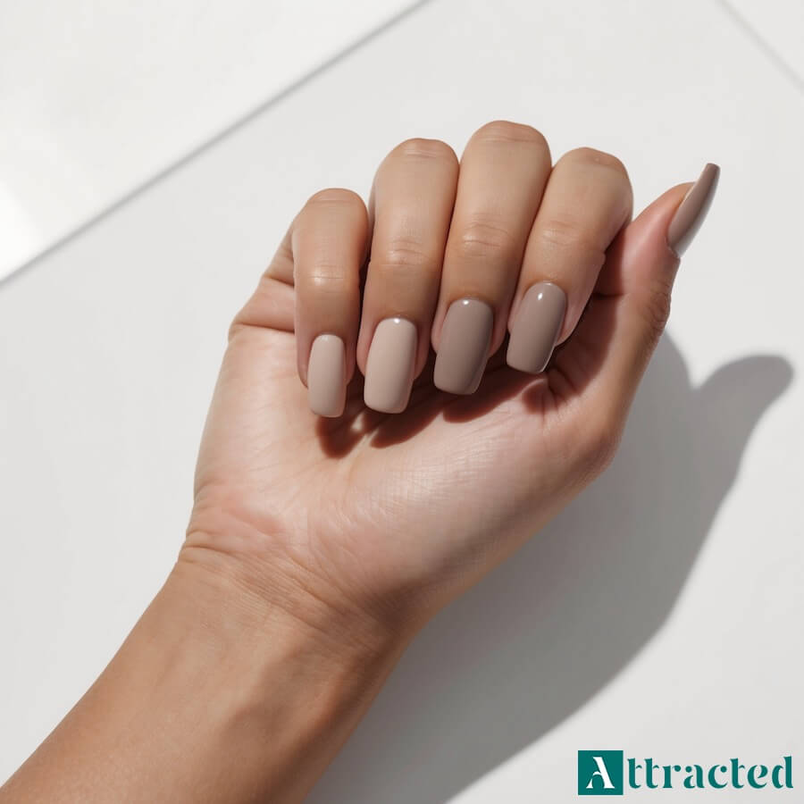 Cynamonowe „chocolate-milk nails”