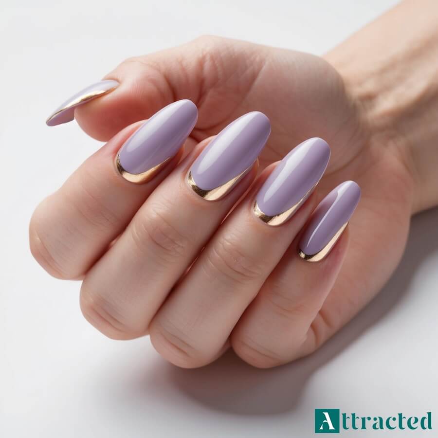 Cienka linia na końcówce, czyli liliowy odwrócony mikro-french