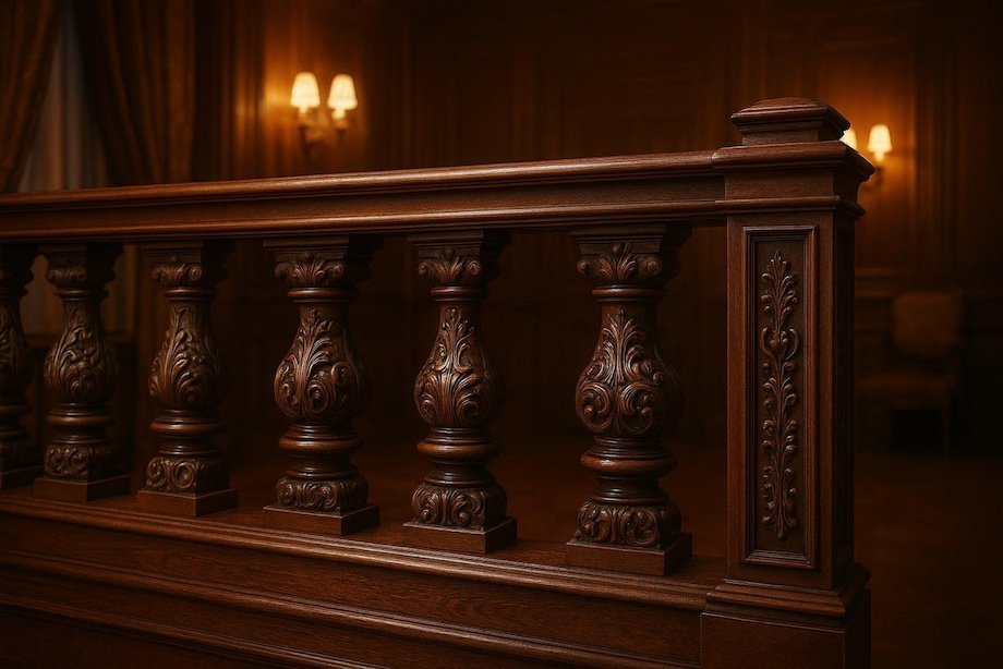 drewniana balustrada