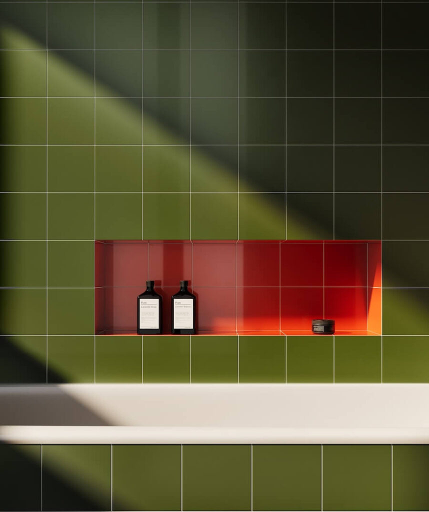 Płytki Pastele by Malwina Konopacka w nowoczesnej łazience