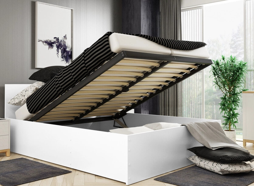 Wysokie łóżko otwierane