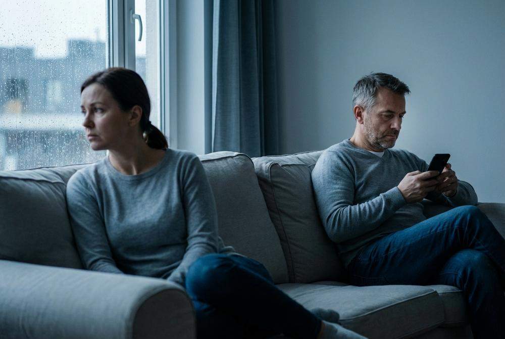 Para na kanapie brak komunikacji kryzys w zwiazku