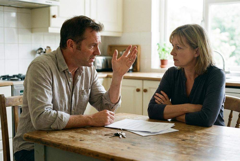 Poważna rozmowa o rozstaniu i dokumentach rozwodowych