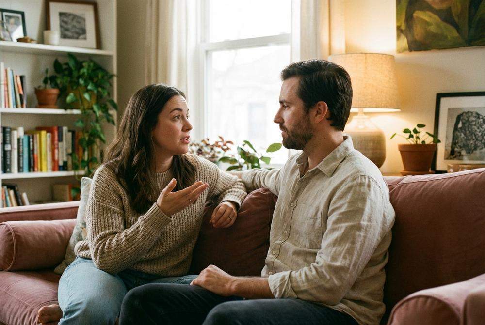 Poważna rozmowa pary o granicach w związku